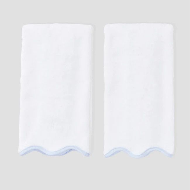 Scallop Bath Hand Towels | Weezie Towels