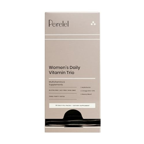 Perelel Women's Daily Vitamin Trio - Women's Vitamins and Supplements for Immune Support, Mood, R... | Amazon (US)