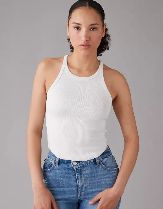 AE Racerback Main Squeeze Tank Top | American Eagle Outfitters (US & CA)