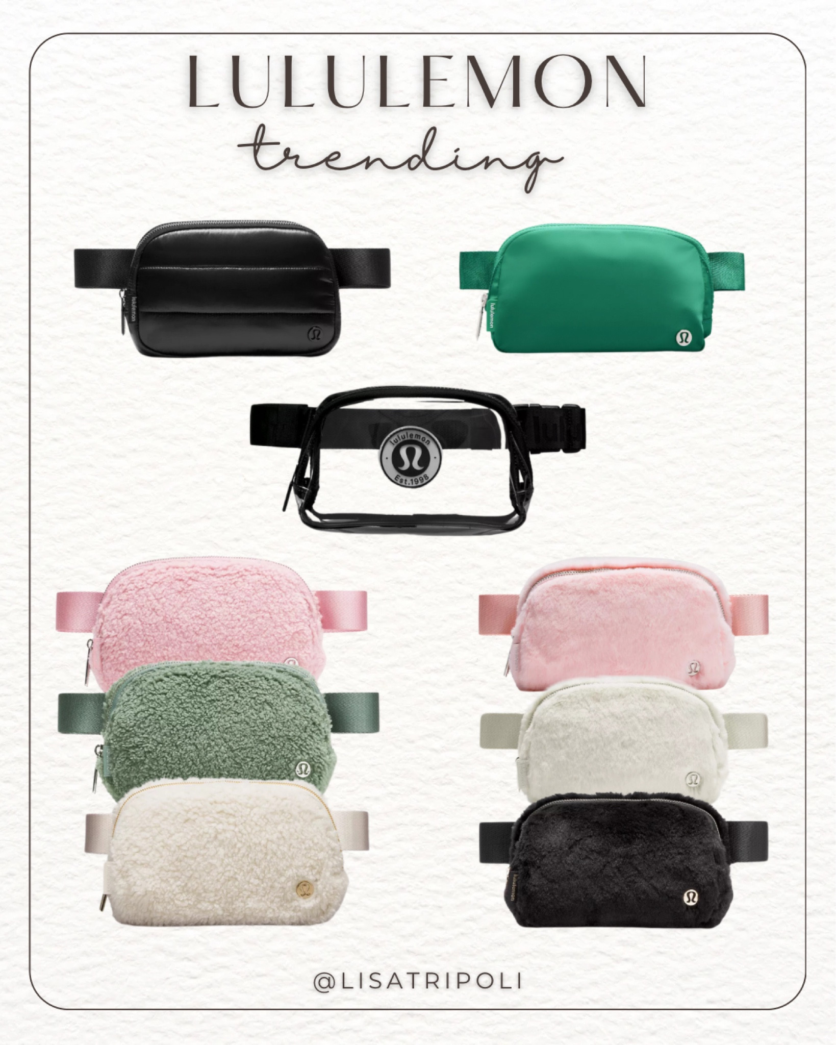 Belt bags in stock from lululemon. 
#trending #travelfit

#LTKCyberWeek #LTKTravel #LTKFindsUnder50