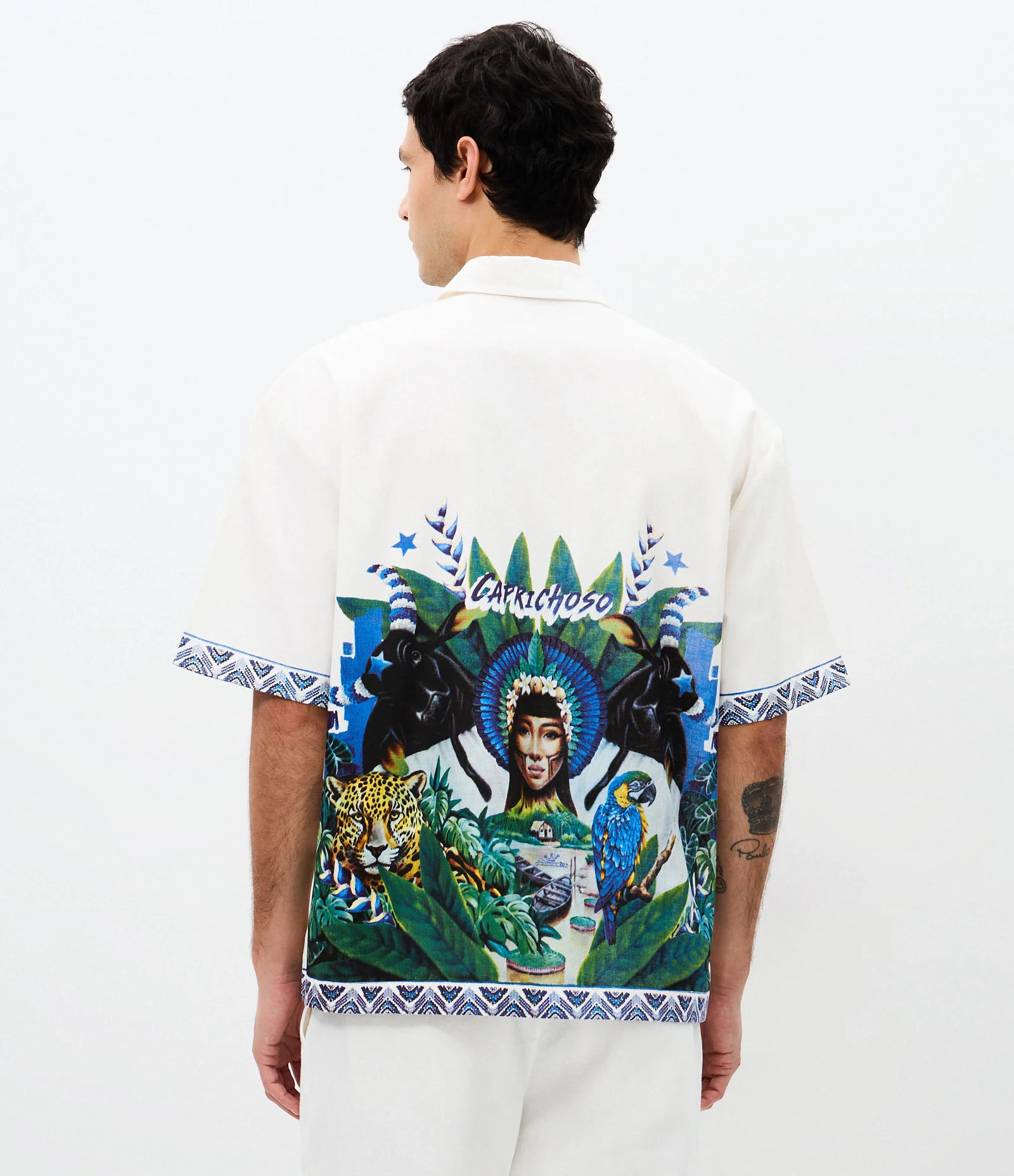 Camisa Boxy em Sarja com Bordado Boi Caprichoso Off White - Lojas Renner | Renner (BR)