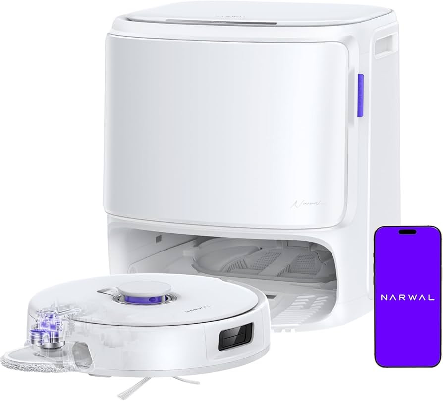 NARWAL Freo Z10 Turbo Robot Vacuum and Mop Combo, 25000Pa Suction, Edge-to-Edge Cleaning, Tangle-... | Amazon (US)