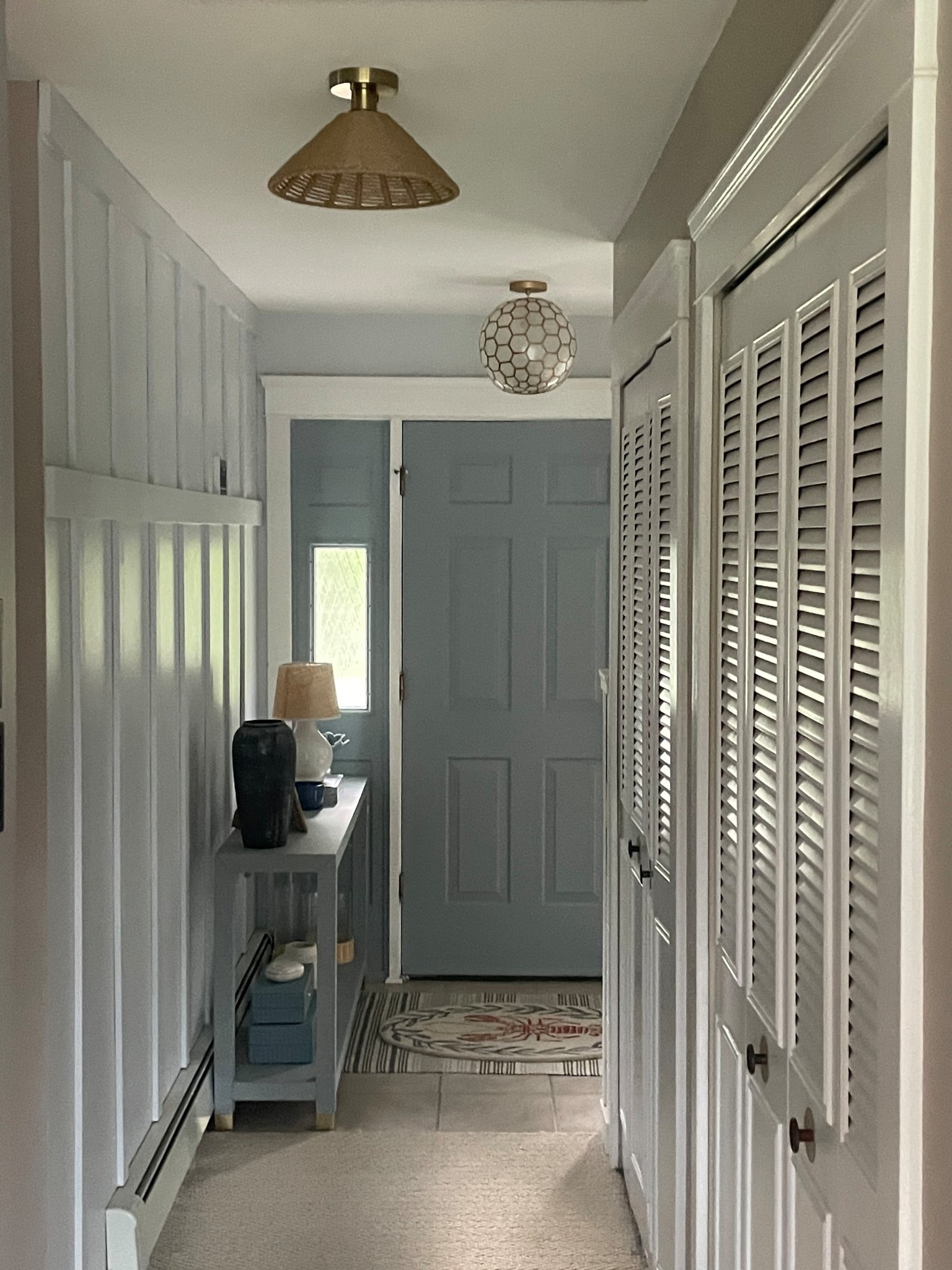 Coastal rattan ceiling lights.  Perfect for hallways.  2 pack under $40.00

#LTKHome