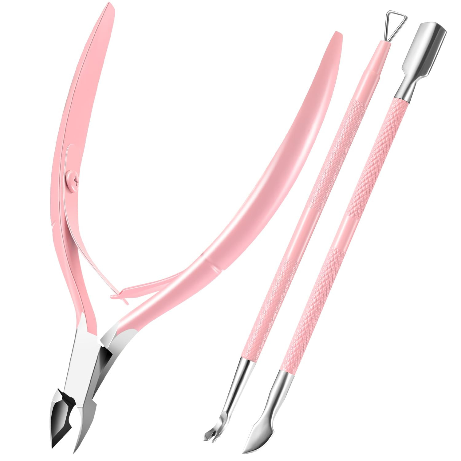 Cuticle Trimmer with Cuticle Pusher, XUNXMAS Cuticle Remover Cutter Nipper Scissor and Triangle C... | Amazon (US)