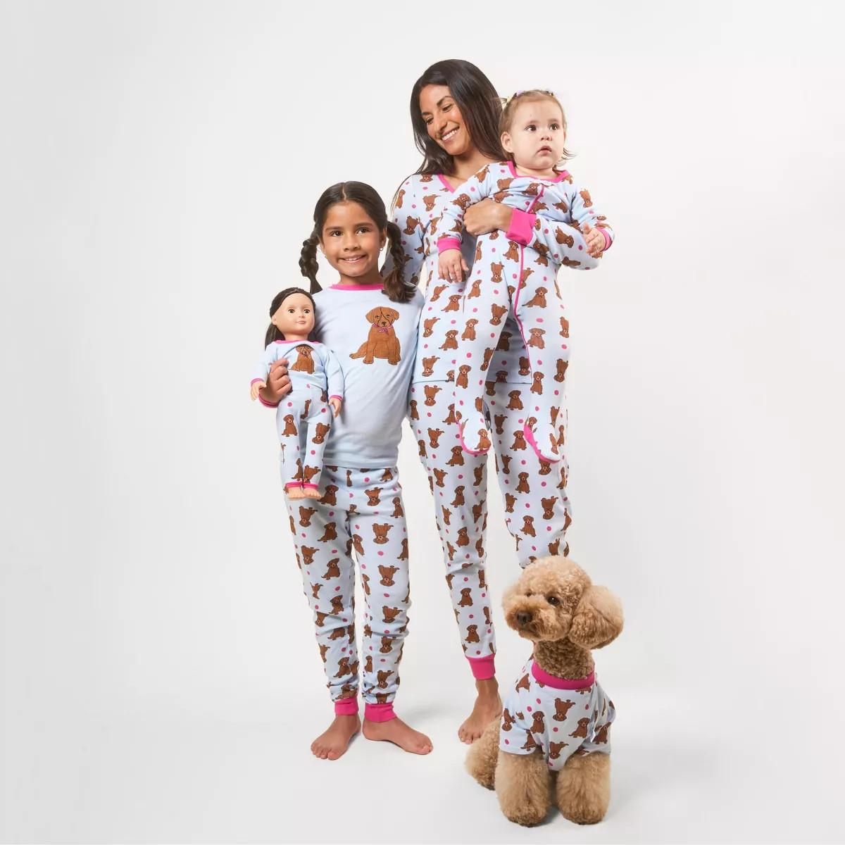 Leveret Matching Family Pajamas Puppy Print | Target