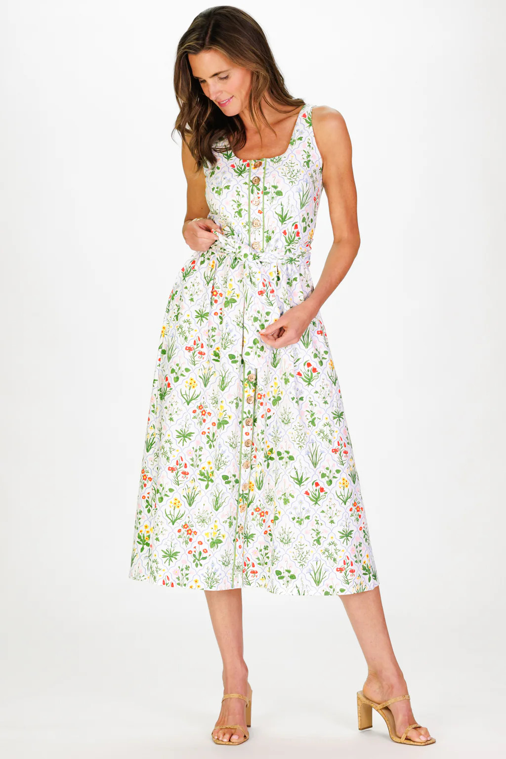 Dorothea Dress in Garden Lattice | Duffield Lane