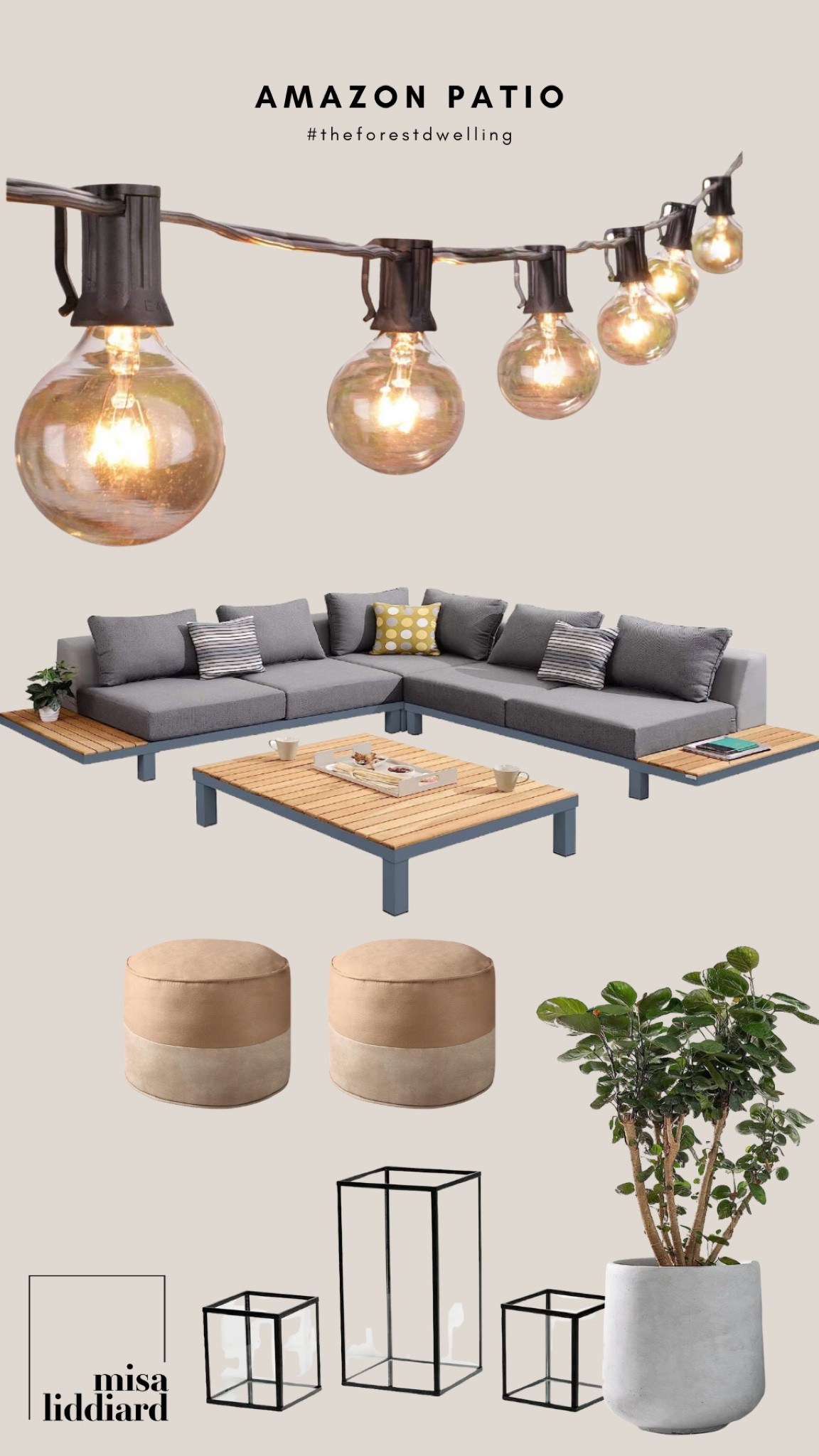 Amazon patio. Refresh! I am obsessed with these lights. 

#LTKhome #LTKSeasonal #LTKFind