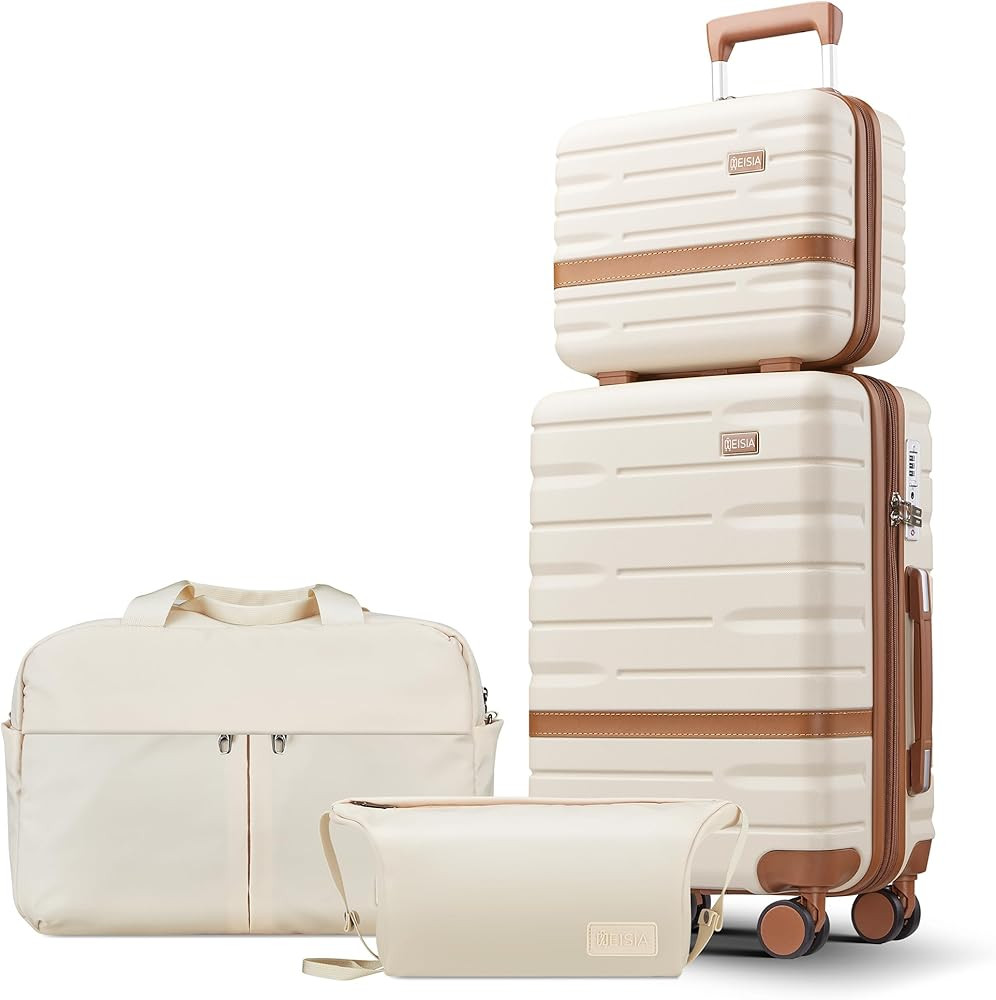 NEISIA Luggage Sets with TSA Lock Hardside PC+ABS Carry On Suitcase with YKK Zippers Lightweight ... | Amazon (US)