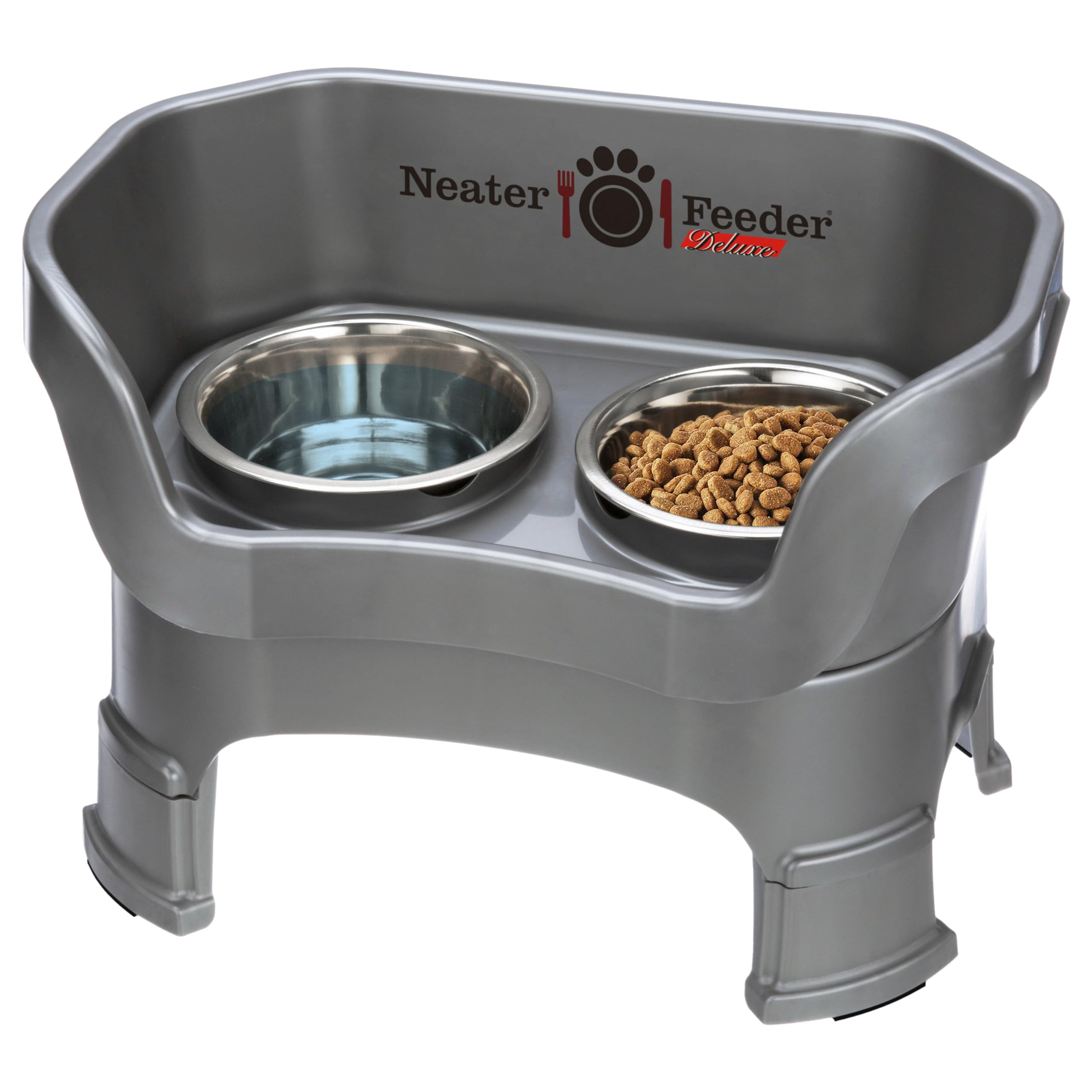 Neater Feeder Deluxe Mess Proof Dog Bowls Elevated Medium Sized Dogs (19-40 lbs) Made in USA, No ... | Amazon (US)