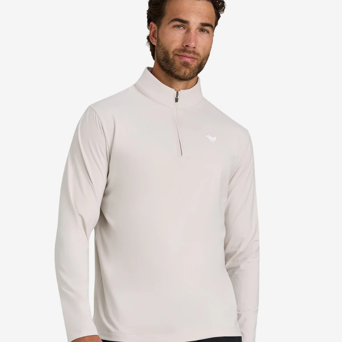 Men's Velocity Quarterzip - Sandstone | Bad Birdie Golf