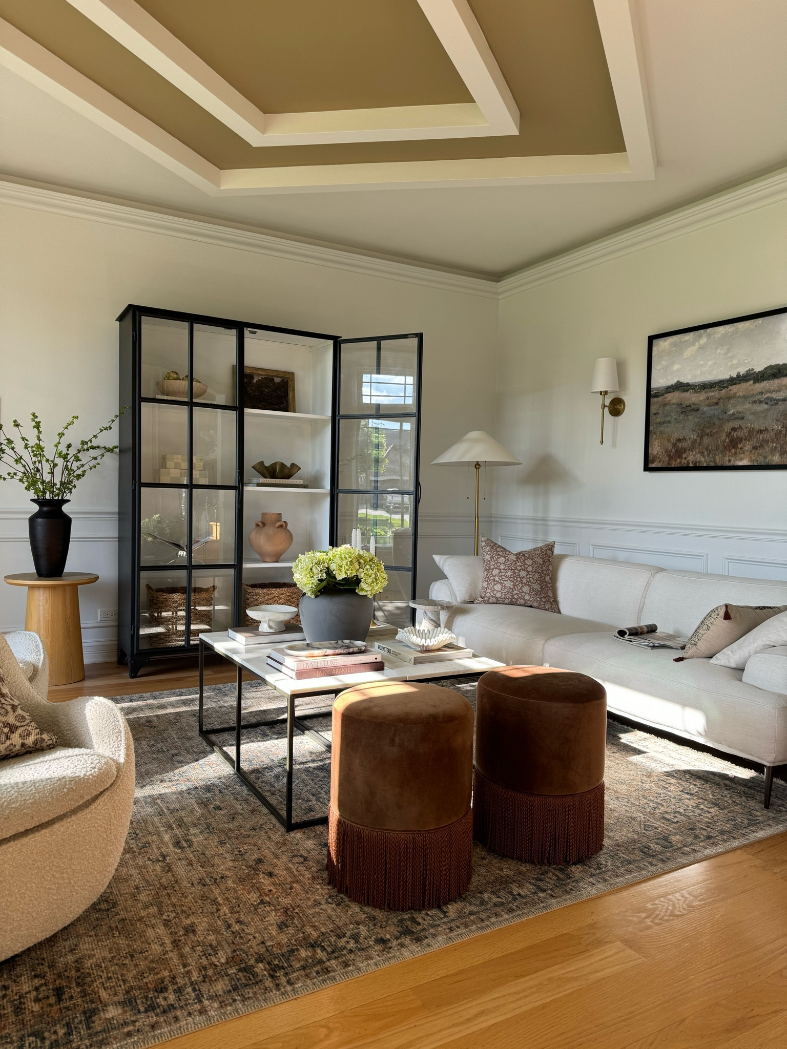 Living Room views! Our black cabinet, stools, and stools are on sale now! Our vintage rug is also on sale! 



#LTKSaleAlert #LTKHome