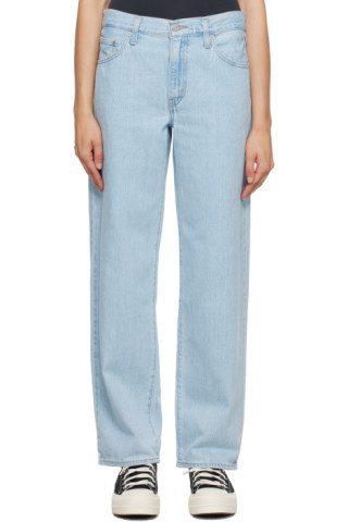 Blue Baggy Dad Jeans | SSENSE