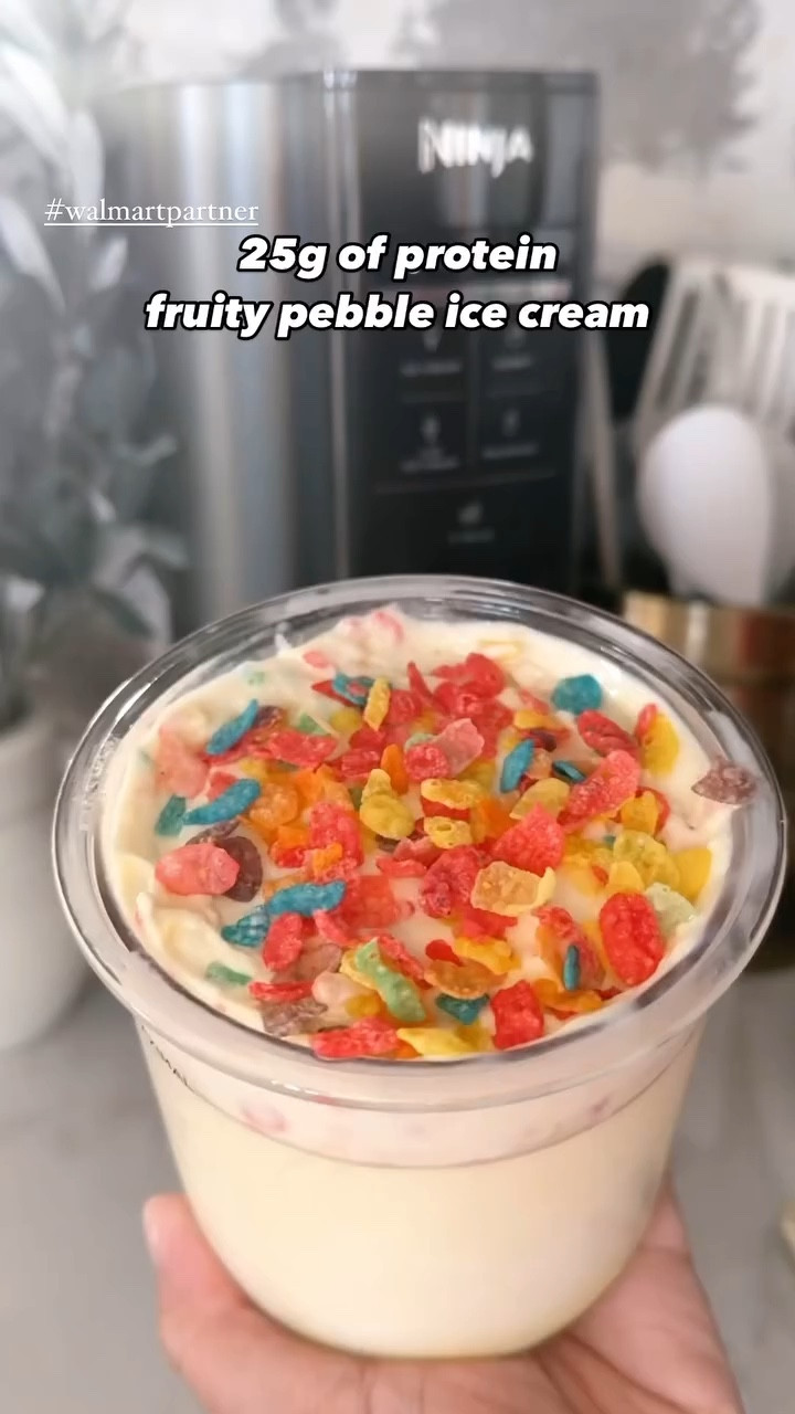 Ninja creami from @walmart - made a fruity pebbles protein ice cream #walmarthome

#LTKGiftGuide #LTKVideo #LTKhome
