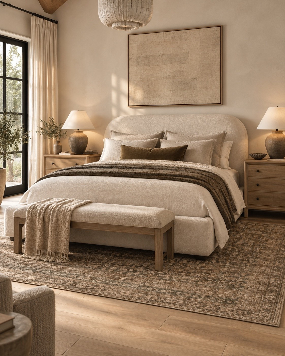 I'm loving this upholstered bed frame. If you're in a smaller home, apartment, or lack closet space this bed is for you—it's beautiful and has storage drawers!! Love how effortless and easy this space feels.

#LTKHome