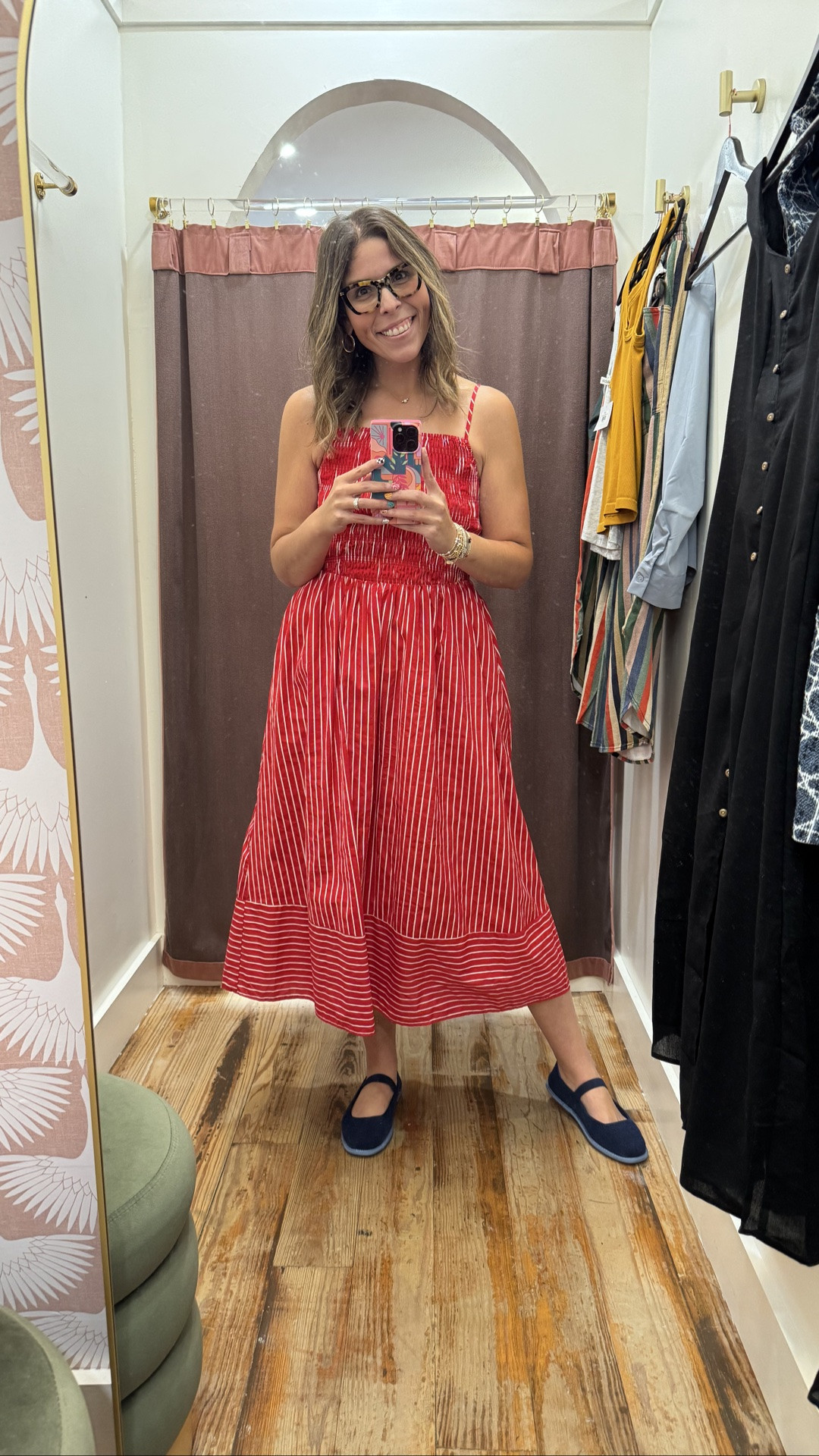 Red stripes and ruffles are giving all the summer feels! 🔴 This sundress is the perfect throw-on-and-go piece for literally any occasion. Loafers + this dress = chef’s kiss. It can also be a great gameday dress #summeroutfit #sundress #ootd”

#LTKgrwm #LTKMidsize #LTKSeasonal