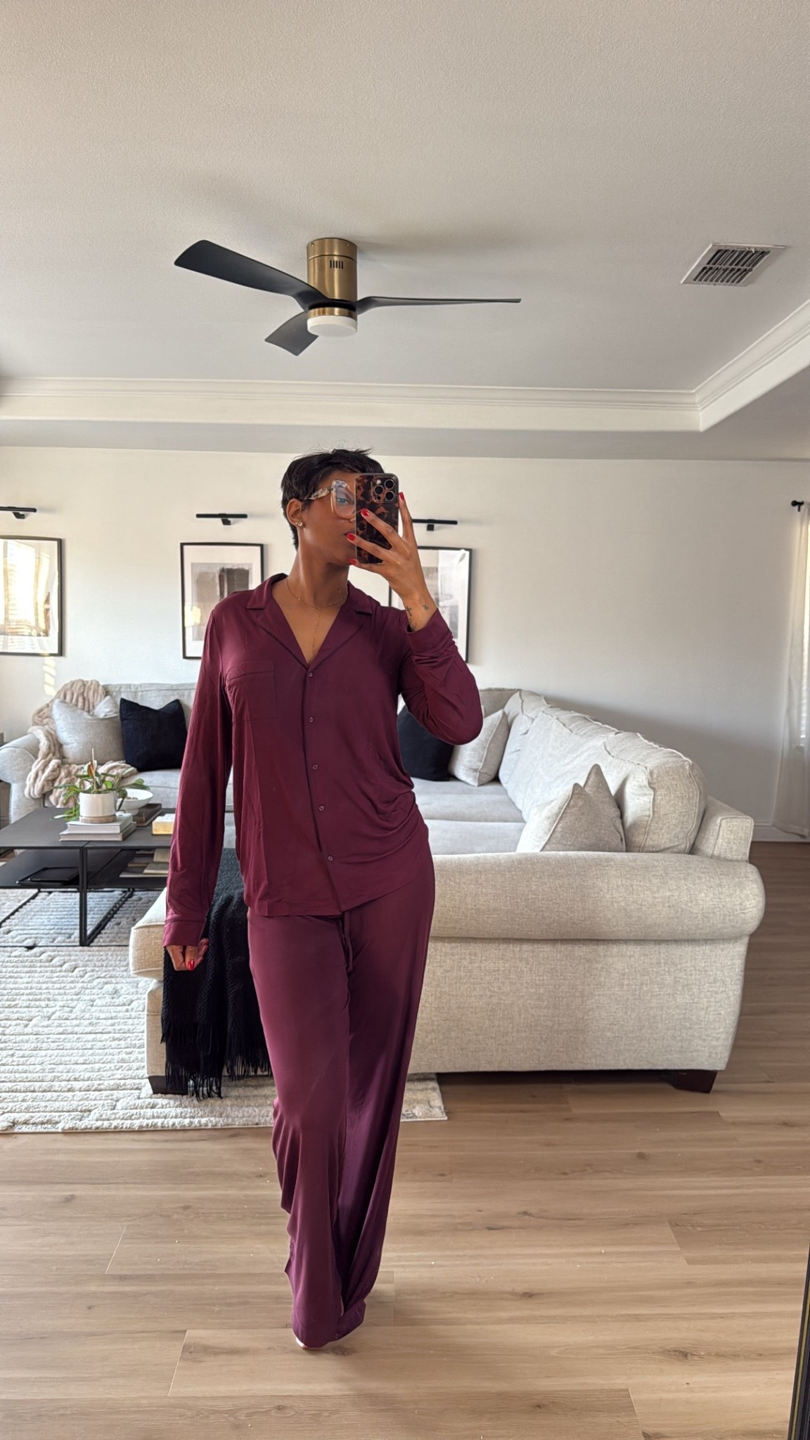 Cozy pajamas 
I’m 5’7 wearing a size 
Top: small | Tall
Pants: medium | Tall


#LTKGiftGuide #LTKBeauty