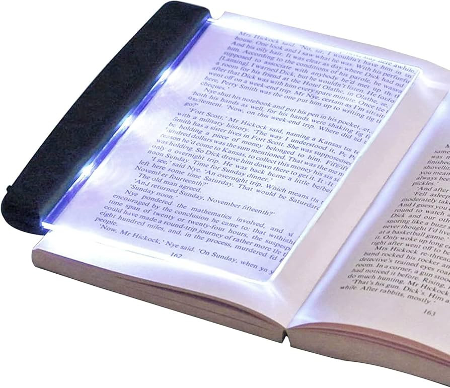 Agatige LED Reading Light, Flat Reading Light Acrylic Bookmark LED Reading Light Portable LED Pan... | Amazon (US)