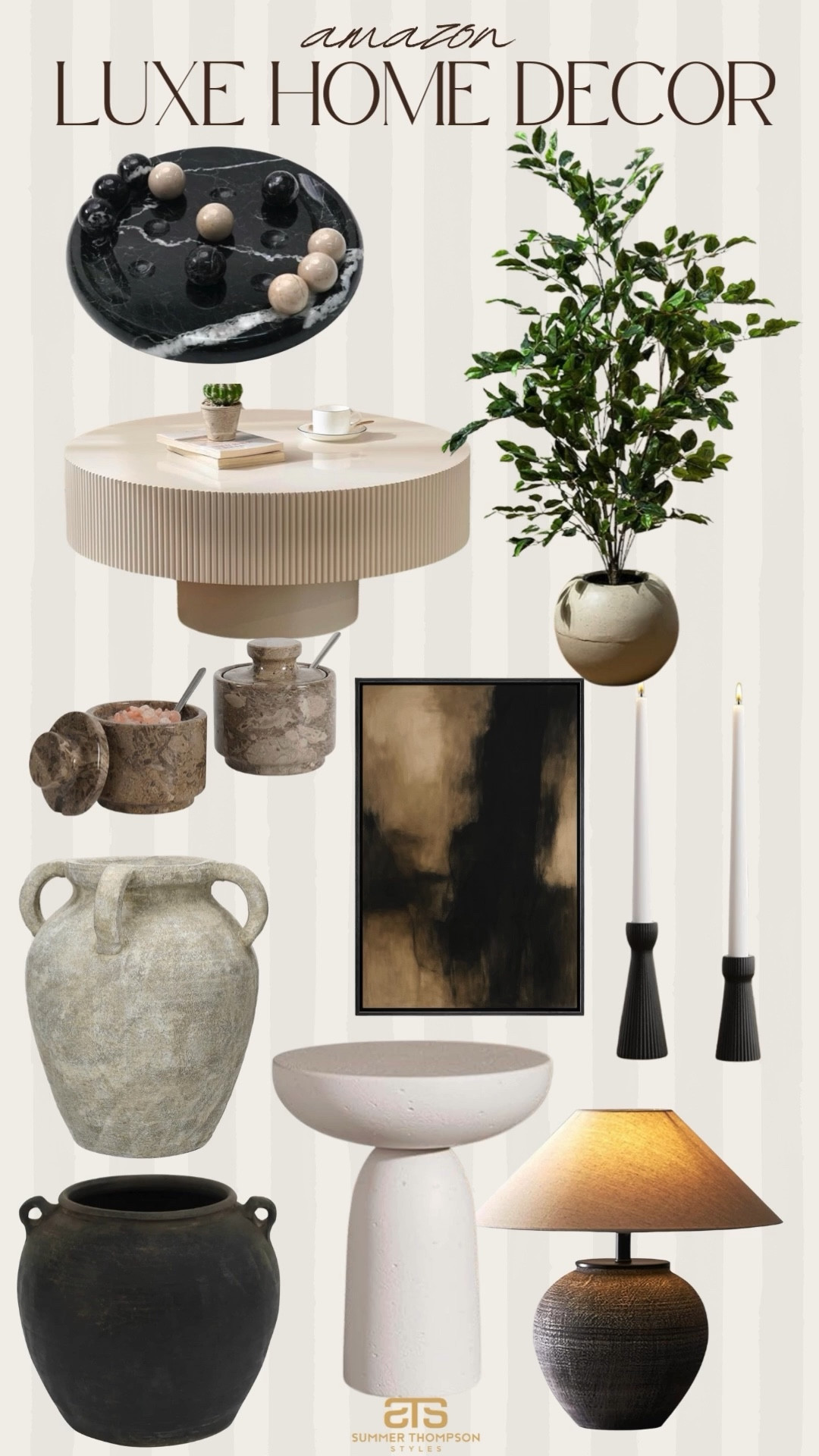 Luxe home decor from Amazon! 

Coffee table. End table. Candlesticks. Vase. Faux plant. Faux greenery. Tic tac toe. Marble. Modern home. Trending. Best sellers. Viral  

#LTKSeasonal #LTKFindsUnder100 #LTKHome