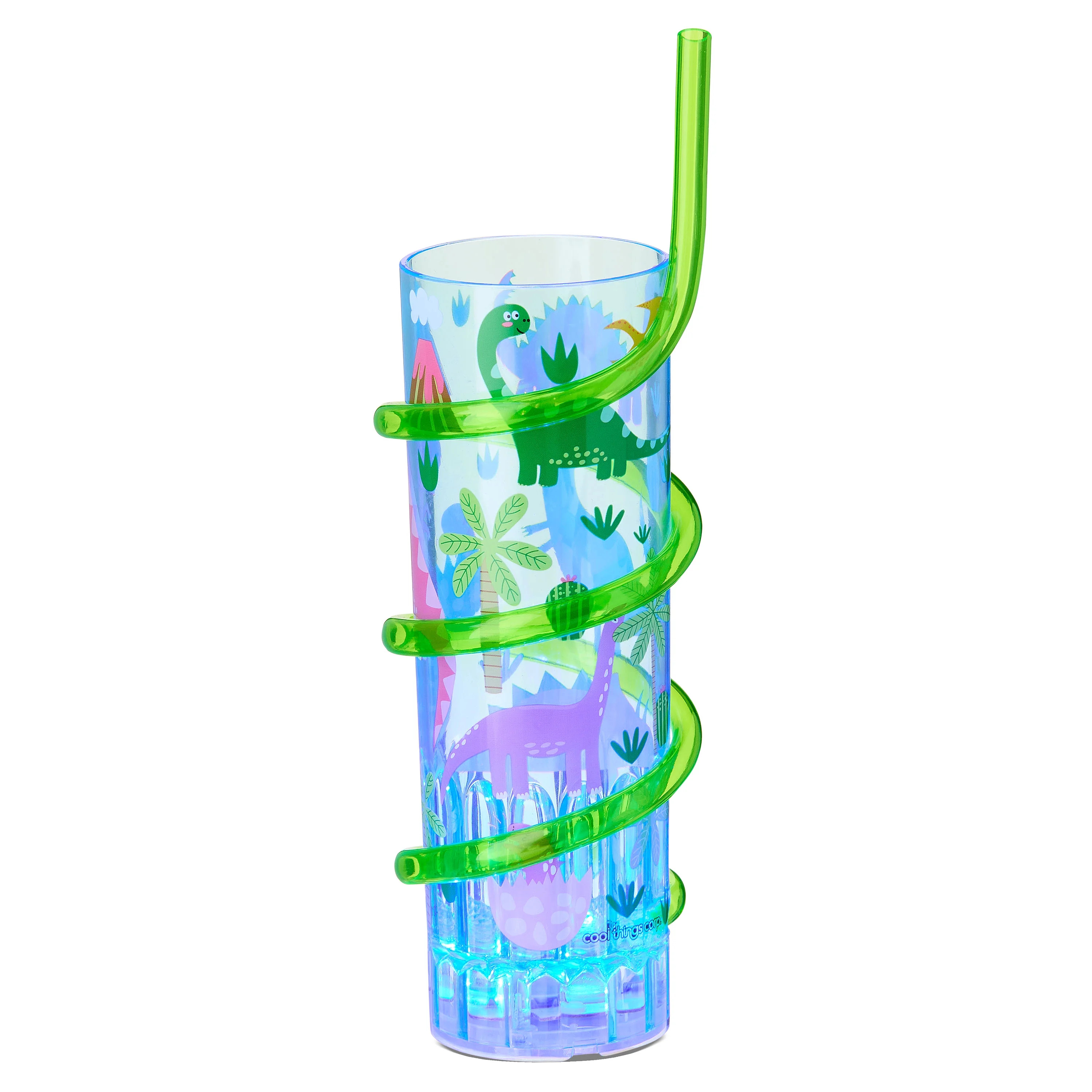Light-Up Dinosaur Cup with Swirly Straw, Multicolor, Easter by Way To Celebrate | Walmart (US)