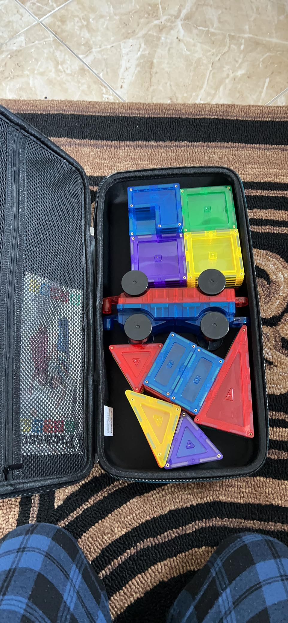 PicassoTiles 100 Piece Set 100pcs Magnet Building Tiles Clear Magnetic 3D Blocks Construction Pla... | Amazon (US)