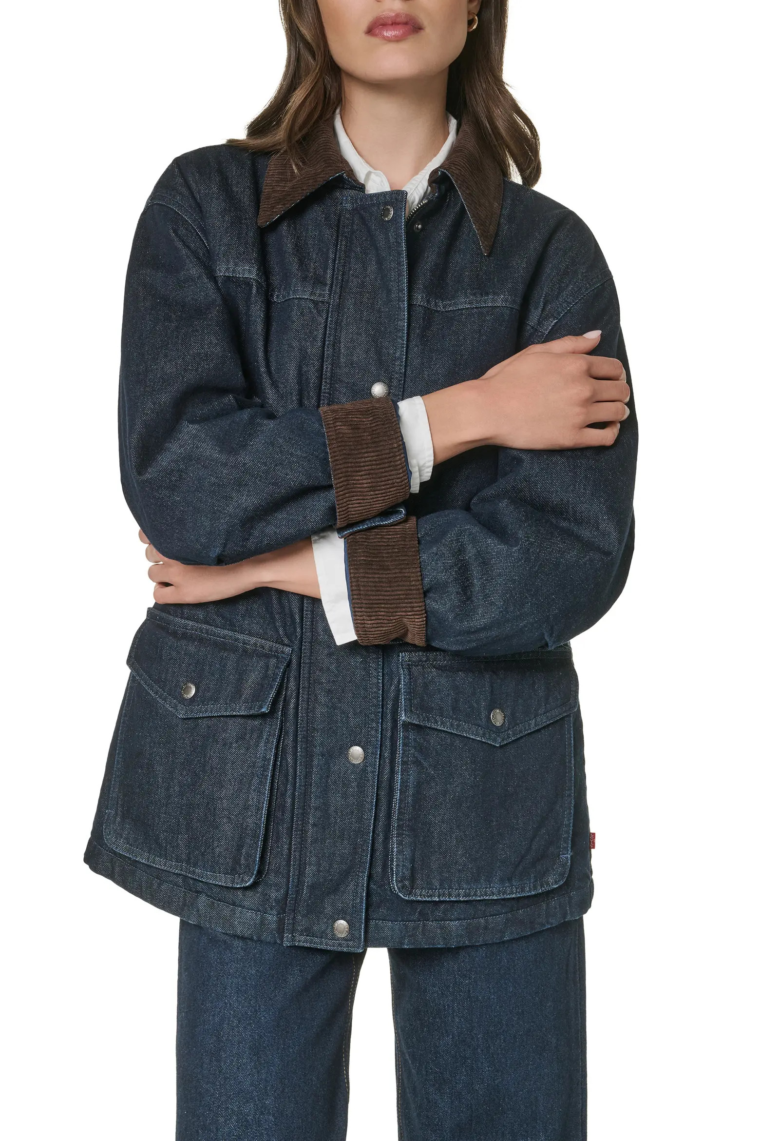 Corduroy Collar Military Jacket (Women) | Nordstrom | Nordstrom