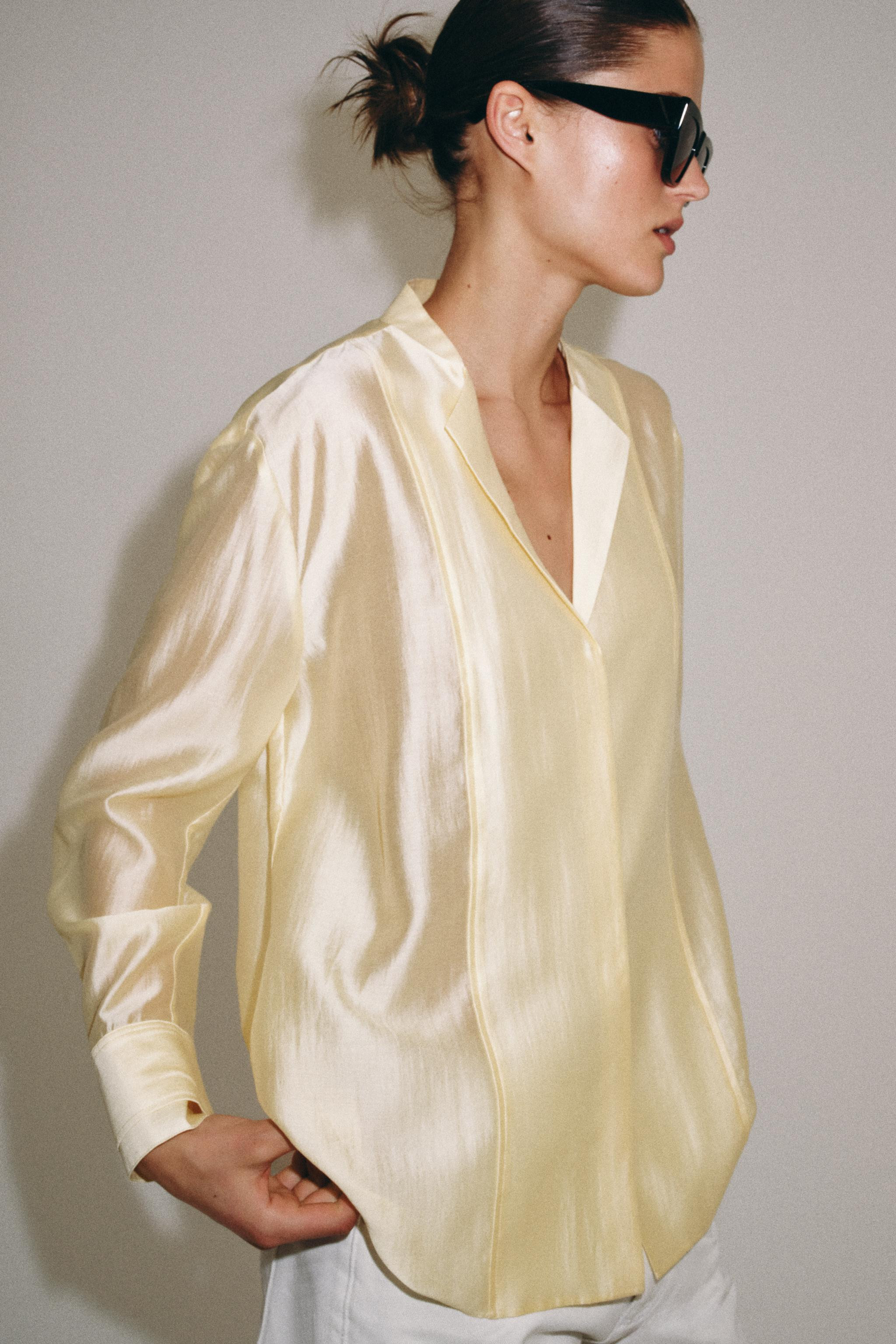 ZW COLLECTION FLOWING SHIRT | Zara UK