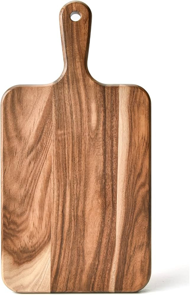 BF BILL.F SINCE 1983 Acacia Wood Large Chopping Board 35×18×1.8cm, Cutting Board with Handle wi... | Amazon (UK)
