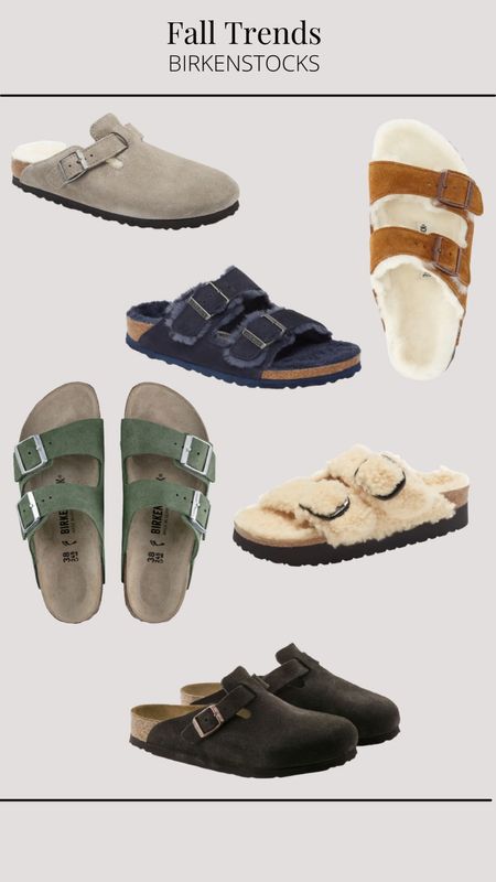 Fall Trends: Birkenstocks! Specially, the Boston Clog & Shearling Lined Sandals! I’m always been a big fan of Birkenstock because they’re so comfortable and easy to style so I’m glad they’re still sticking around!

#LTKshoecrush #LTKstyletip #LTKSeasonal