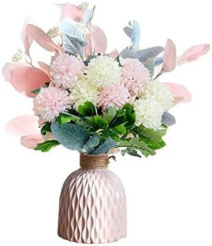 NAWEIDA Artificial Flowers with Vase Flower Arrangements for Home Decoration | Amazon (US)