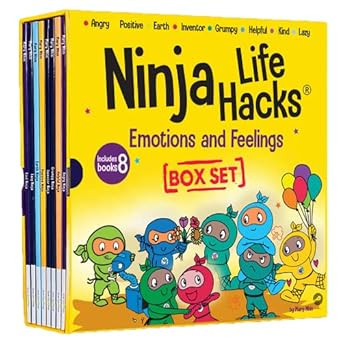 Ninja Life Hacks Emotions and Feelings 8 Book Box Set (Books 1-8: Angry, Inventor, Positive, Lazy... | Amazon (US)