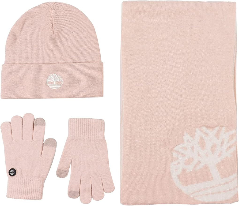Timberland Double Layer Scarf, Cuffed Beanie & Magic Glove Gift Set | Amazon (US)
