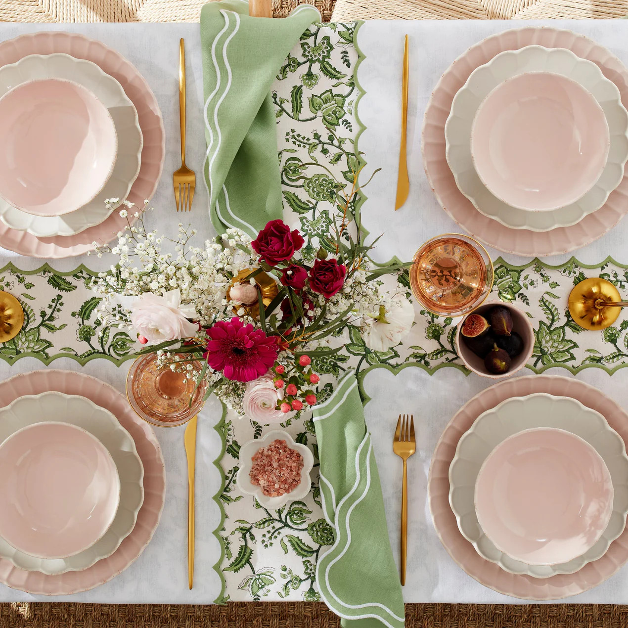 French Perle Scallop 4-Piece Accent Plate Set | Lenox
