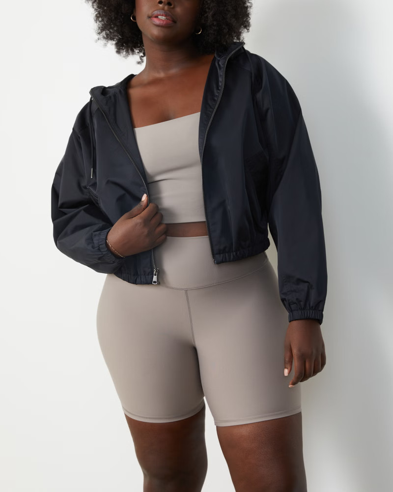 Women's YPB Satin Windbreaker | Women's Active | Abercrombie.com | Abercrombie & Fitch (US)