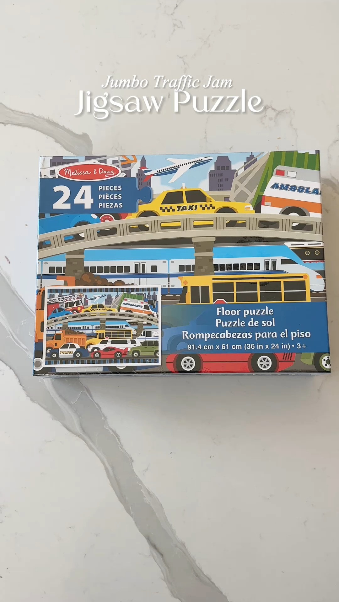 This Melissa & Doug Jumbo Traffic Jam Jigsaw Puzzle has been such a hit at home. The oversized pieces make it so easy for little hands and it keeps them focused longer than I expected 🧩 Great for building focus, matching skills and giving toddlers a screen free activity they’ll actually enjoy. #LTKKids #ToddlerFun #LTKFamily #LearningThroughPlay #LearningAtHome #KidsPlayIdeas #PreschoolActivities #MontessoriKids #PlayroomEssentials #AmazonFinds 

#LTKFindsUnder50 #LTKBaby #LTKKids