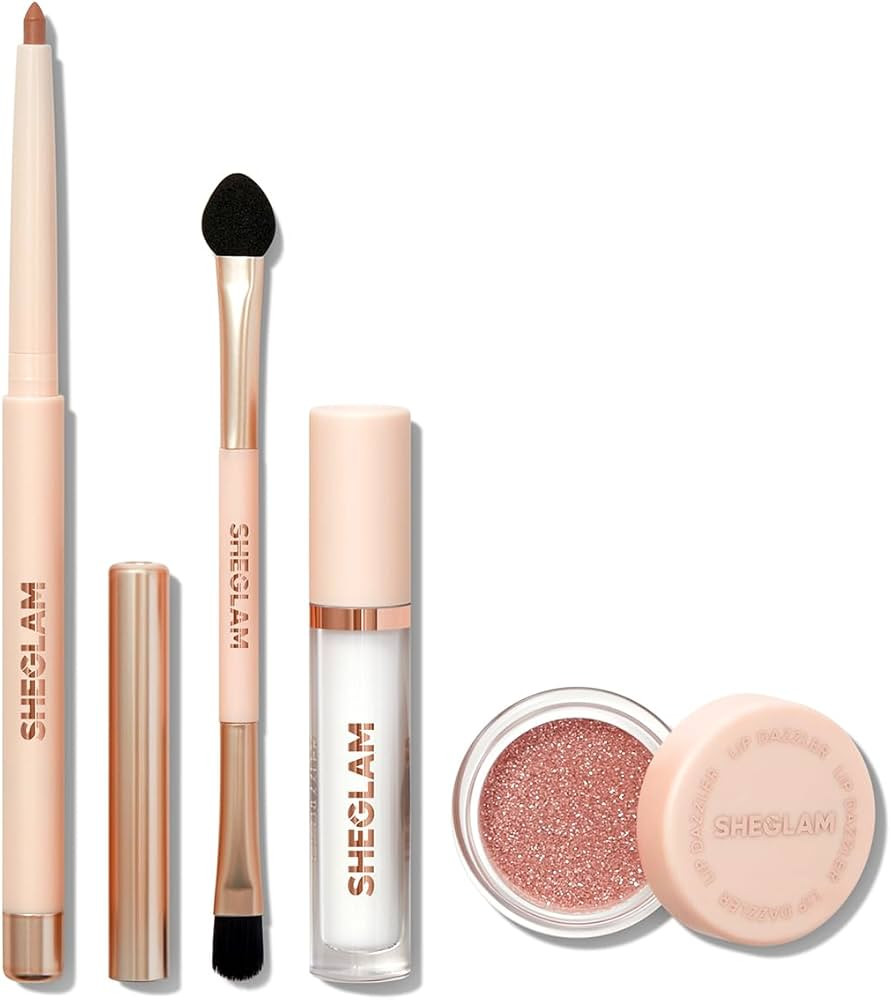 SHEGLAM Lip Dazzler Glitter Kit Long-Lasting Glitter Lip Gloss Sexy Super Stay Non-Sticky Shiny L... | Amazon (US)