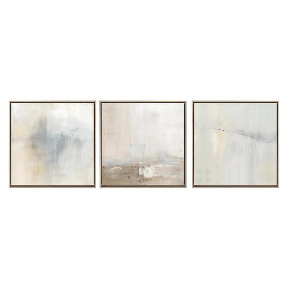 John-Richard Innuendo by Carol Benson-Cobb Abstract Silver Frame Painting S/3 | Kathy Kuo Home