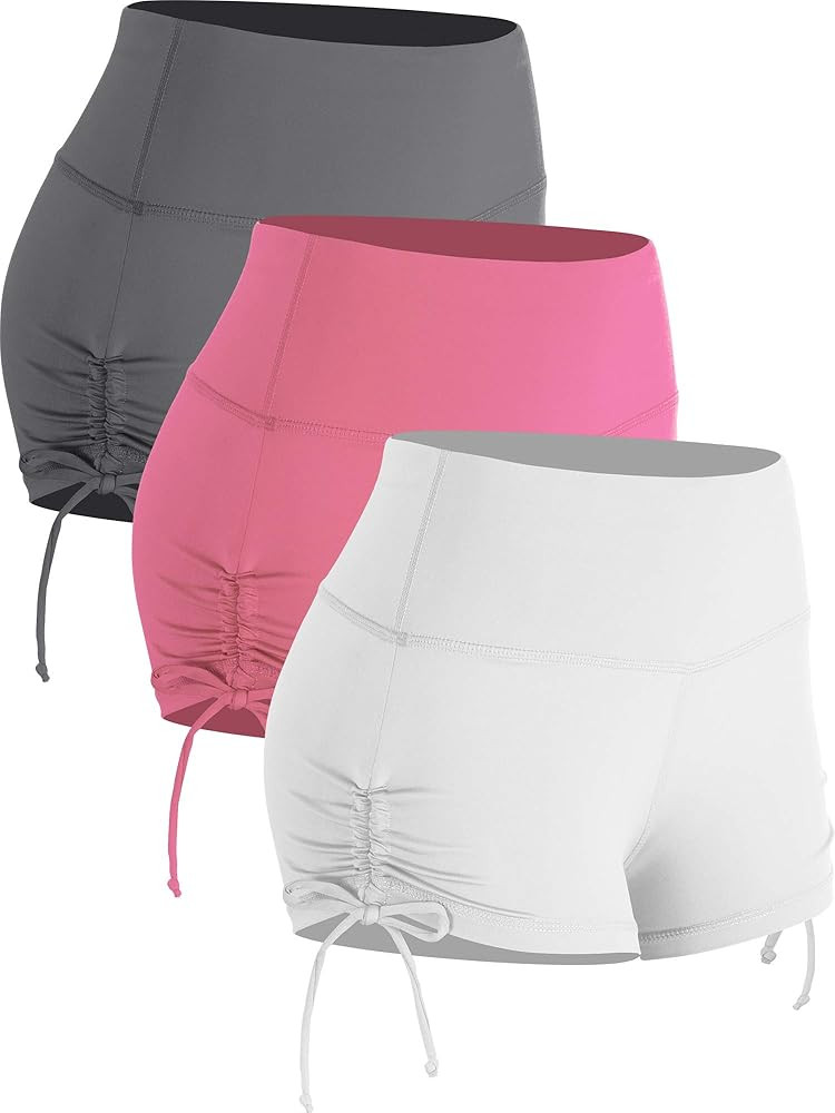 CADMUS Athletic Booty Shorts for Women 3 Pack High Waisted Workout Pro | Amazon (US)