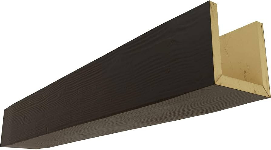 Ekena Millwork BMSD3C0040X100X096NS 3-Sided (U Sandblasted Endurathane Faux Wood Ceiling Beam, 4"... | Amazon (US)