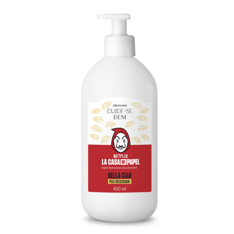 Loção Hidratante Desodorante Cuide-se Bem La Casa de Papel Bella Ciao Pele Ressecada 400ml | O ... | oBoticario (BR)