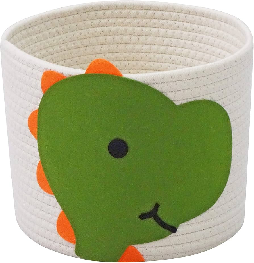 T&T Homewares Small Cotton Rope Baskets with Jurassic Park Theme Design for Baby Diaper Organizer... | Amazon (US)