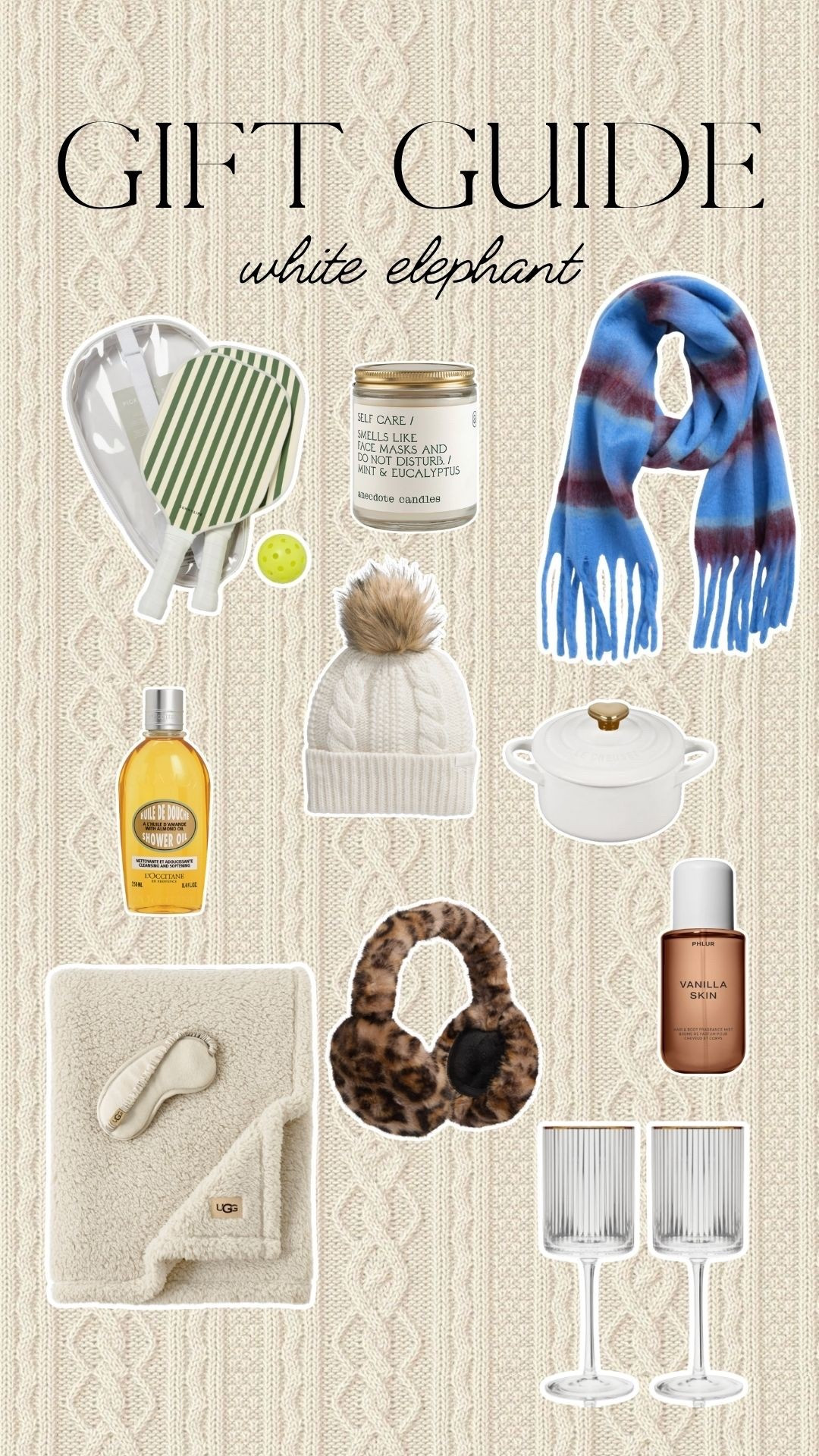 White elephant gift ideas🐘🤍

Dressupbuttercup.com #dressupbuttercup #dederaad


#LTKHoliday #LTKFindsUnder50 #LTKGiftGuide