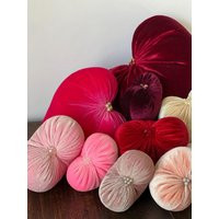 Hand Beaded Velvet Hearts, Valentine Sweetheart Gift, Decor | Etsy (US)