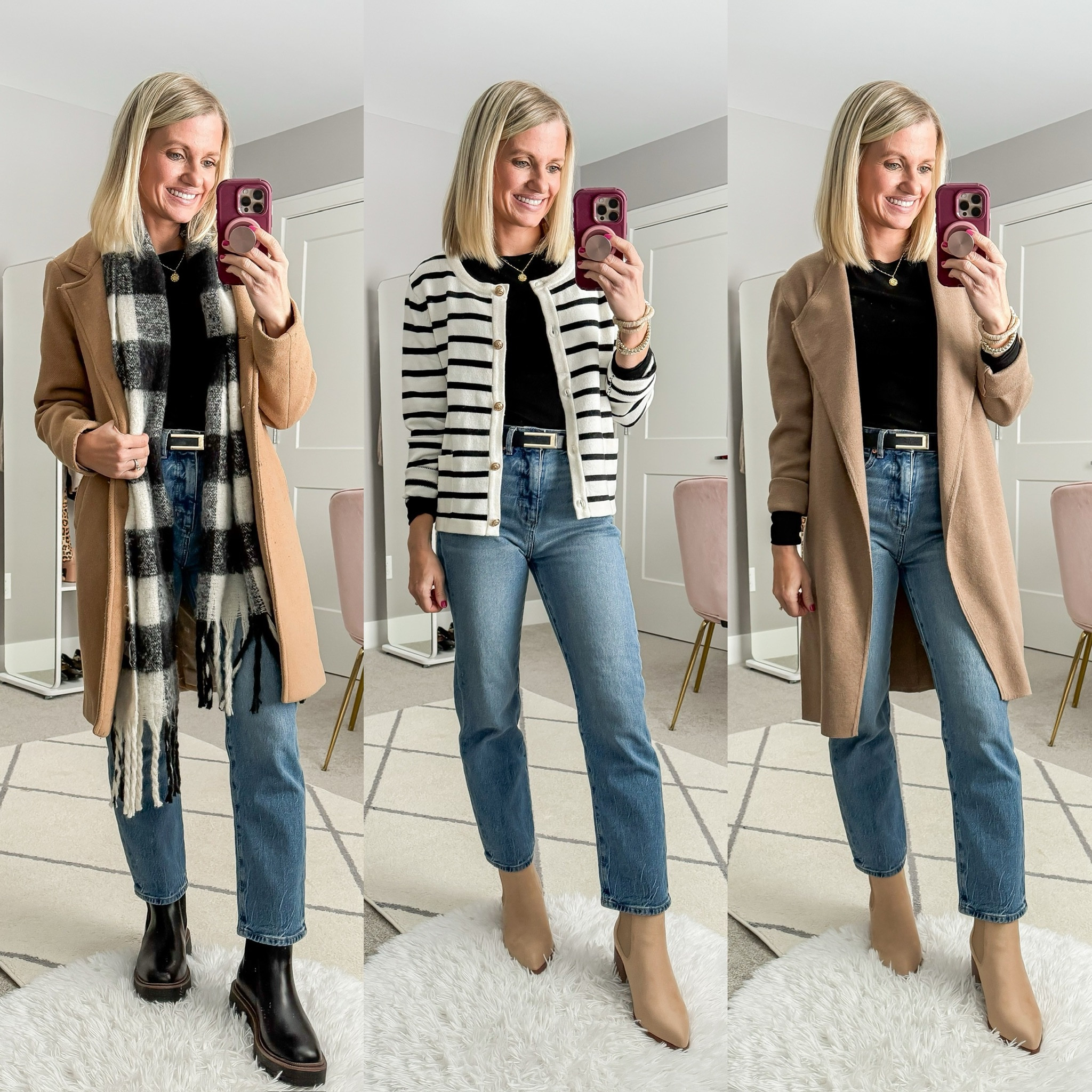 Winter mom capsule wardrobe outfits! More sizing and styling details can be found at thriftywifehappylife.com! 

#LTKSeasonal #LTKStyleTip #LTKOver40