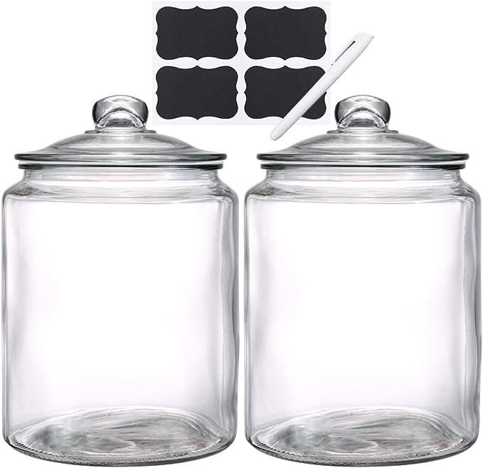 Glass Storage Jars with Lids, Daitouge 1.5 Gallon Glass Jars - Heavy Duty Glass Canister for Home... | Amazon (US)