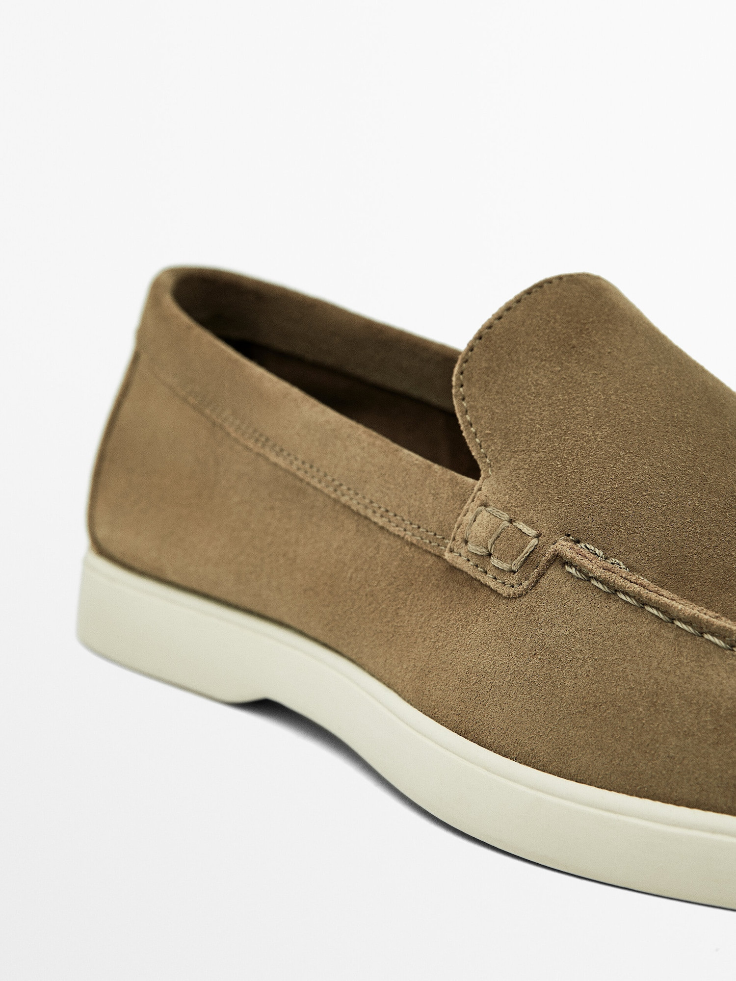 Loafer aus Rauleder | Massimo Dutti DE