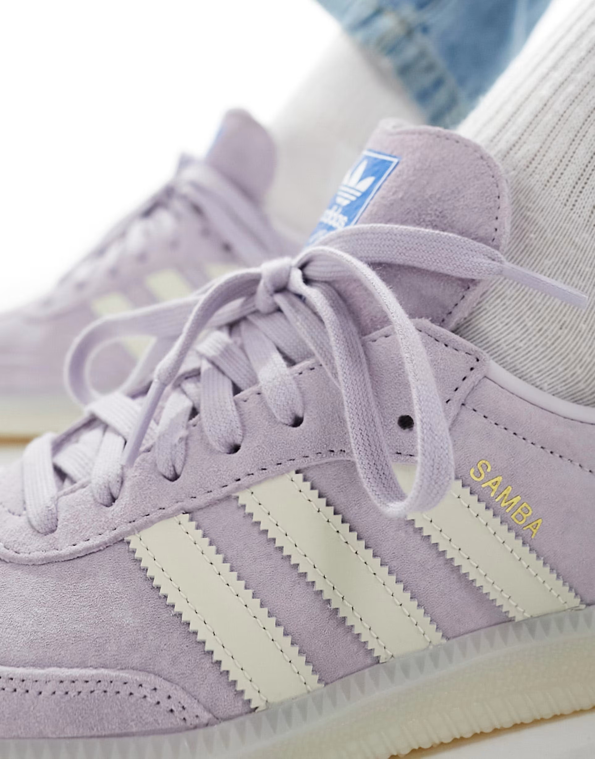 adidas Originals Samba sneakers in lilac and chalk | ASOS (Global)
