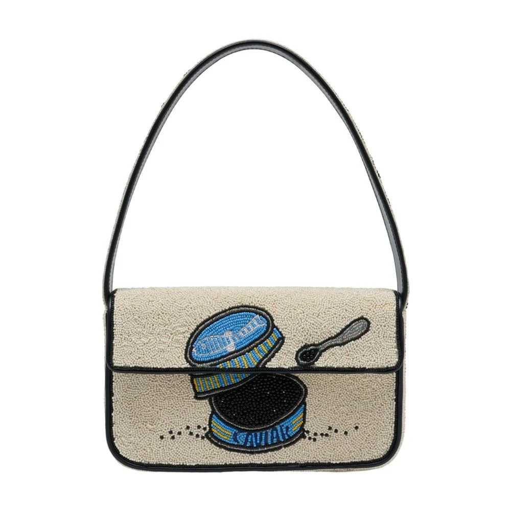 Tommy Beaded Shoulder Bag - Staud - Viscose - Multicolor | Shop Simon