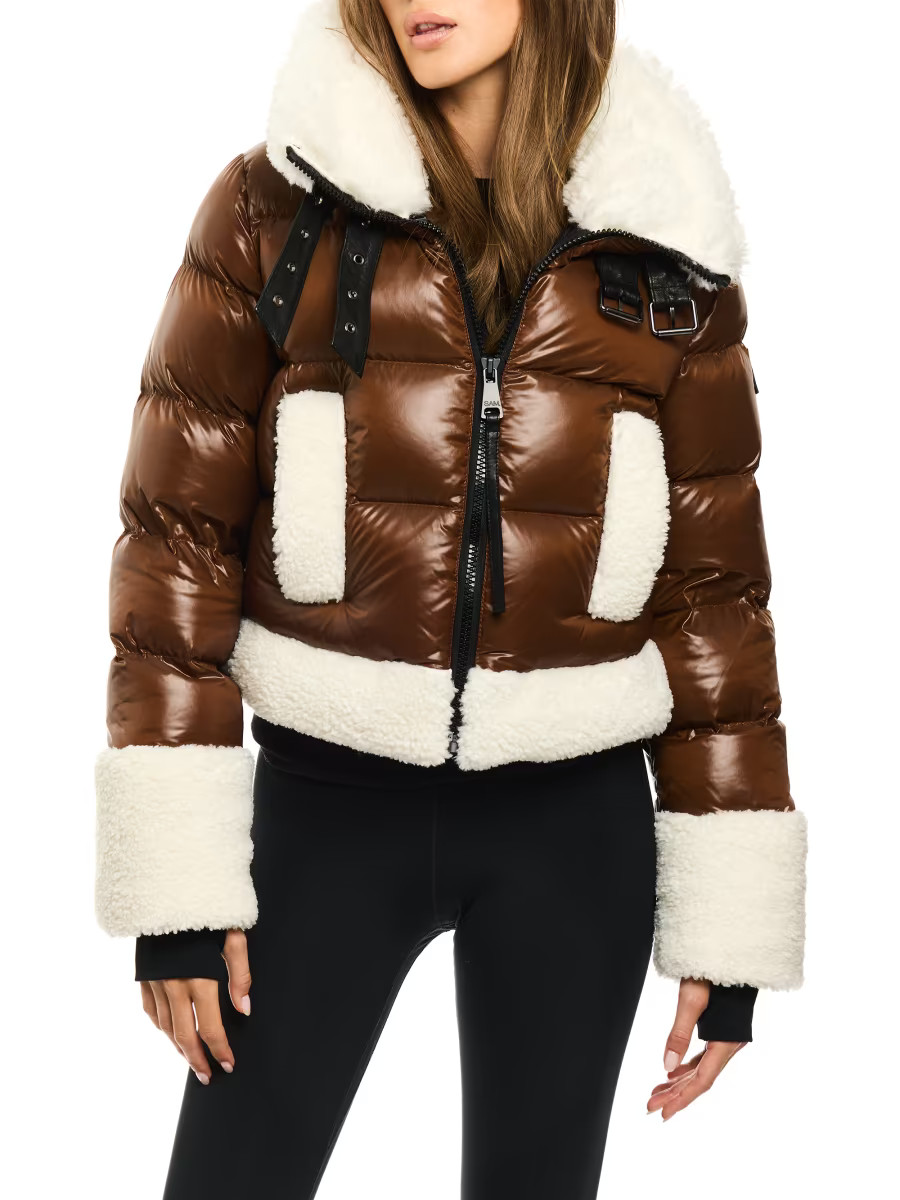 Hallie Sherpa Puffer Coat | Saks Fifth Avenue