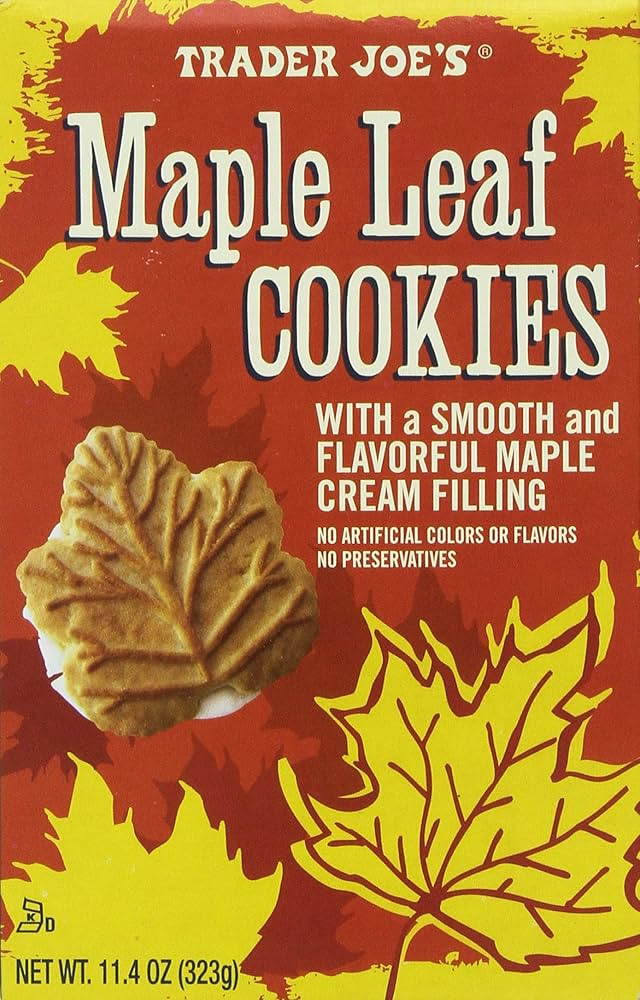 Trader Joe's Maple Leaf Cookies, Net WT. 11.4oz(323g) | Amazon (US)