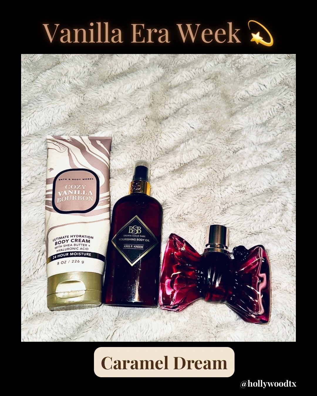 Caramel Dream smells like dessert in luxury packaging 🍯 A rich mix of cozy vanilla, warm caramel, and soft sweetness — perfect for a chill Friday or WFH vibe. 

Tap to shop every layer and smell like soft glam all day ✨

#LTKStyleTip #LTKBeauty #LTKFindsUnder100